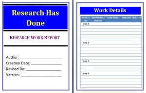 Report writing template