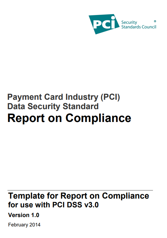 Security Status Report Compliance Template